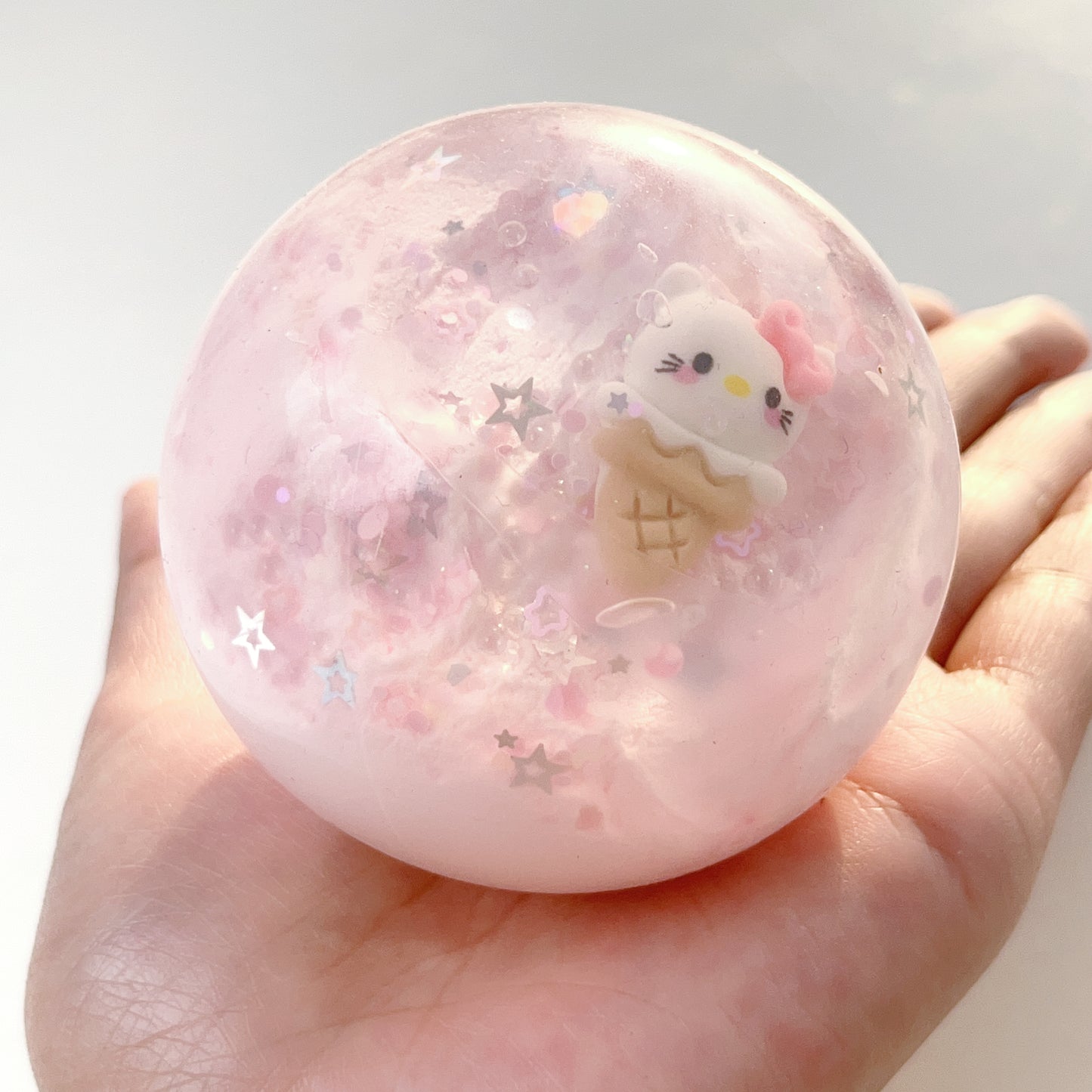 Kitty Mochi Squishy Stress Ball, Sensory Toy, Fidget,Stress Relief,