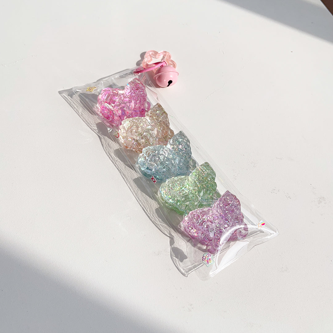 Mariposa glaciar, Arcoíris, Hecho a mano, Taba Squishy, Llavero, Bonito, Juguete, Regalo sorpresa, Para novia, Para niño, Hermoso, Para hija, Regalo de cumpleaños
