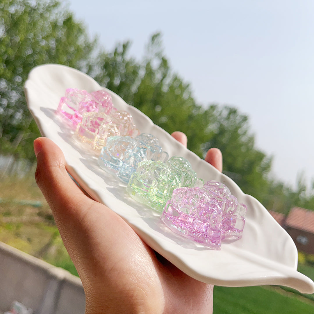 Mariposa glaciar, Arcoíris, Hecho a mano, Taba Squishy, Llavero, Bonito, Juguete, Regalo sorpresa, Para novia, Para niño, Hermoso, Para hija, Regalo de cumpleaños