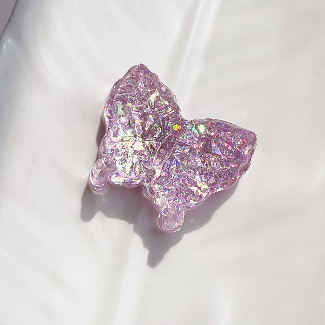 Mariposa glaciar, Arcoíris, Hecho a mano, Taba Squishy, Llavero, Bonito, Juguete, Regalo sorpresa, Para novia, Para niño, Hermoso, Para hija, Regalo de cumpleaños