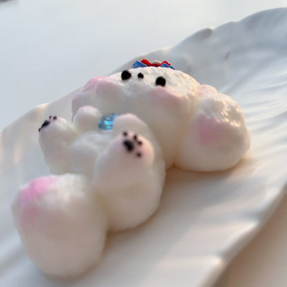 Perro princesa Taba Squishy hecho a mano