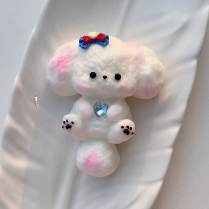 Perro princesa Taba Squishy hecho a mano