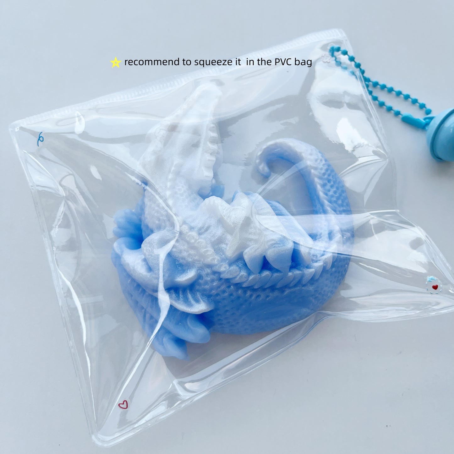 Pearl Dragon Handmde Taba Squishy