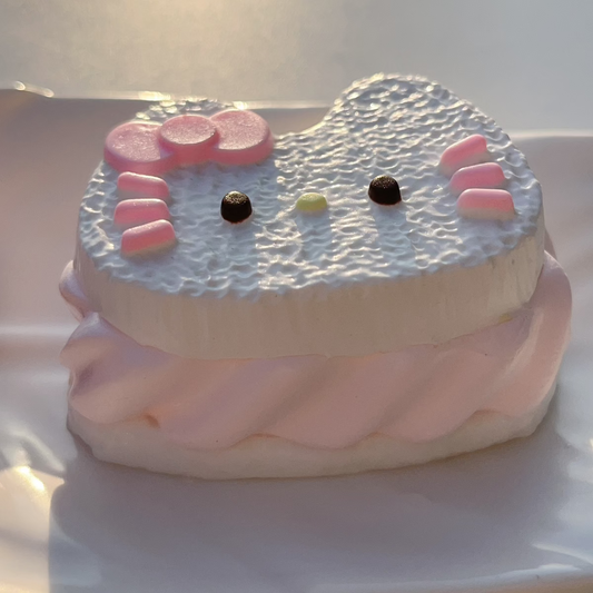 3 Layered Kitty Cream Sandwich Cookie Handmade Taba Squishy Not Tpr