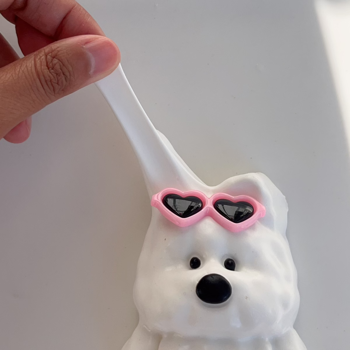 Terrier blanco de las Tierras Altas de Escocia, perro de peluche blando hecho a mano Taba