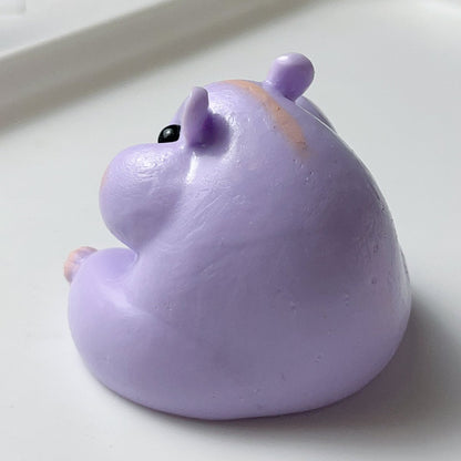 Hámster suave hecho a mano de colores|Morado y rosa