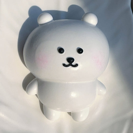 White Bear Squishy,Handmade, Taba Squishy,Stress relief Toy