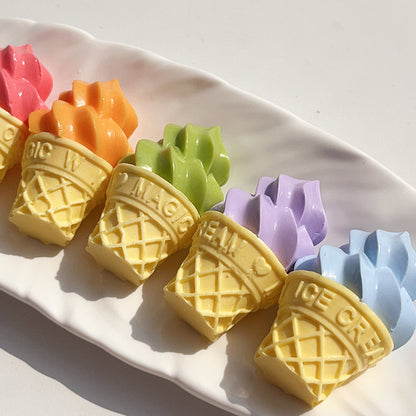 Pequeño helado artesanal Taba Squishy Llavero